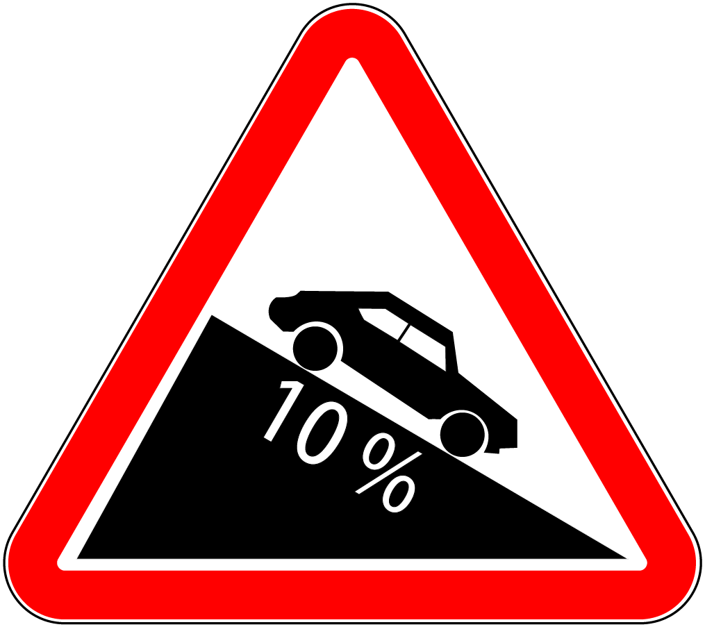 1.14.1 Pantă cu declivitate mare.