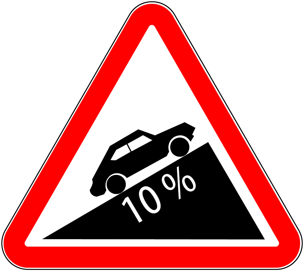 1.14.2 Rampă cu declivitate mare.