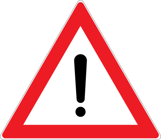 1.30 Alte pericole - sector de drum pe care există vreun pericol dintre cele neprevăzute prin alte indicatoare de avertizare.