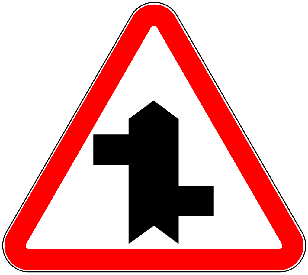 1.7.4 Intersecție cu un drum fără prioritate.