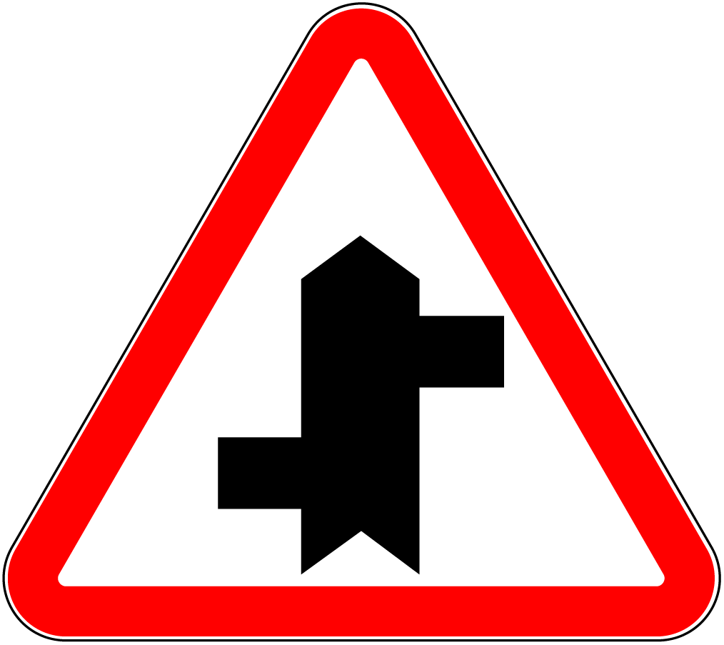 1.7.5 Intersecție cu un drum fără prioritate.