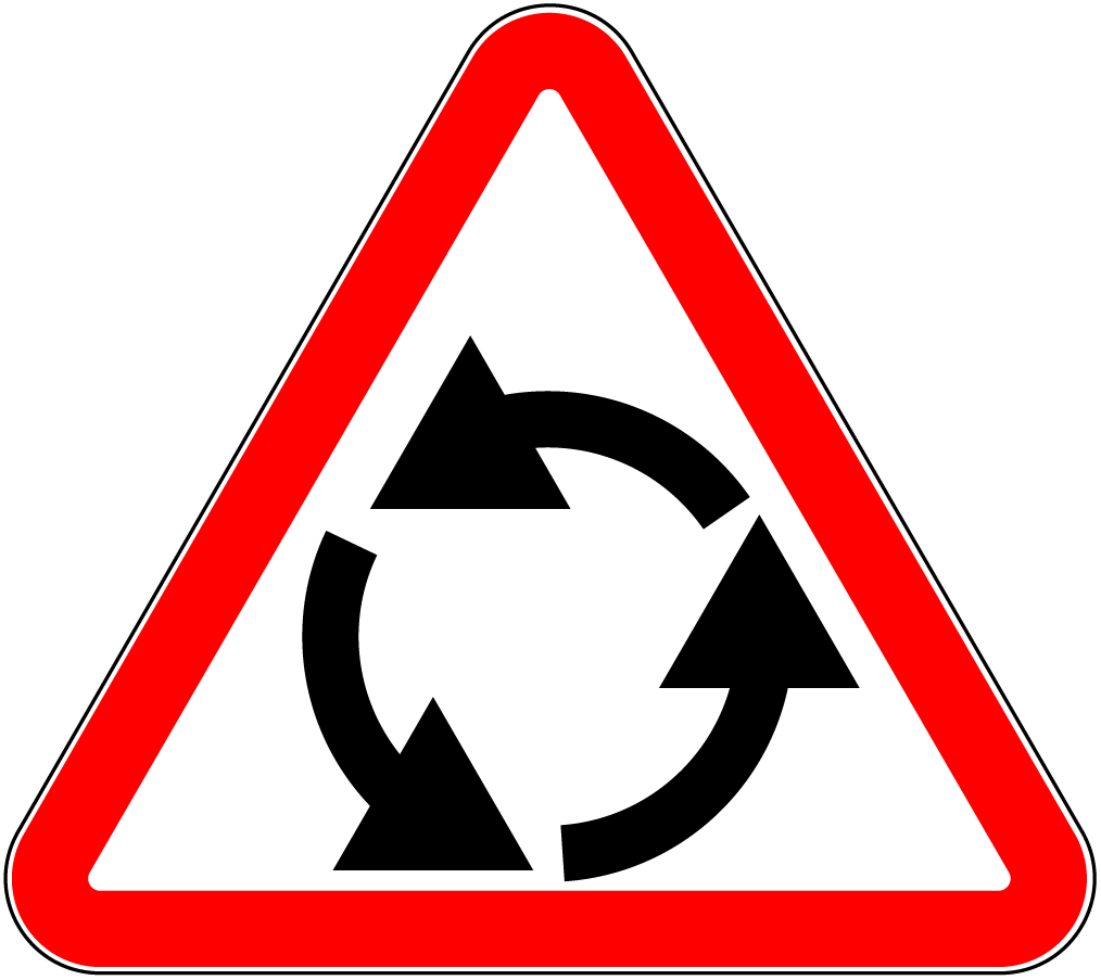 1.8 Intersecție cu sens giratoriu.