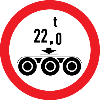 3.15.3 "Masă limitată pe osie triplă"