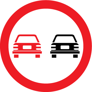 3.23 "Depăşire interzisă"