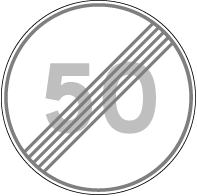 3.28 "Sfârşitul zonei cu viteză maximă limitată".