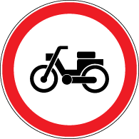 3.5.2 "Circulaţie interzisă ciclomotoarelor".